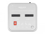 Docking station Delock 1 x M.2 NVMe SSD, 1 x M.2 SATA SSD, SD Express Card Reader, Cloning