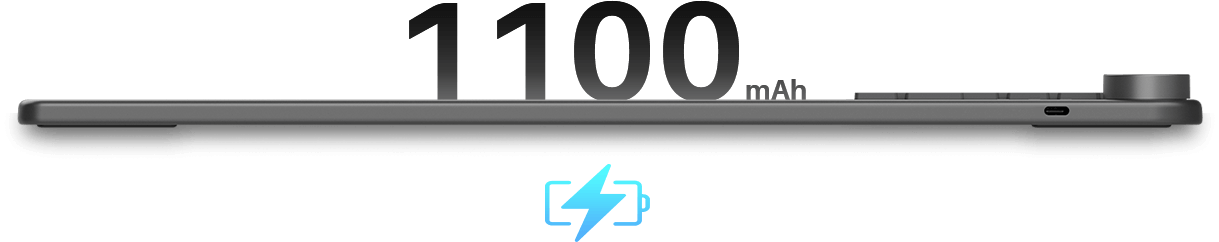 Графичен таблет HUION Inspiroy Keydial KD200, USB-C, Bluetooth, Metal Grey