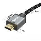 HAMA Ultra HD Cable, HDMI Male - HDMI Male, 8K, 48GB/s, Metal, 3 m, Gold-plated connectors, Ethernet, Black