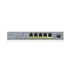 ZyXEL GS1350-6HP Switch, 6-port, Gigabit, Managed, PoE 60W