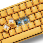 Ducky One 3 Yellow SF 65 Gaming Mechanical Keyboard, Cherry MX Black Switches