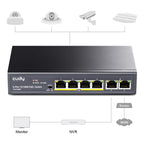 Cudy FS1006P Switch, 6-port, 10/100, PoE+ Switch