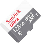SANDISK Ultra microSDXC UHS-I Memory Card, 128GB, Class 10, 100Mb/s