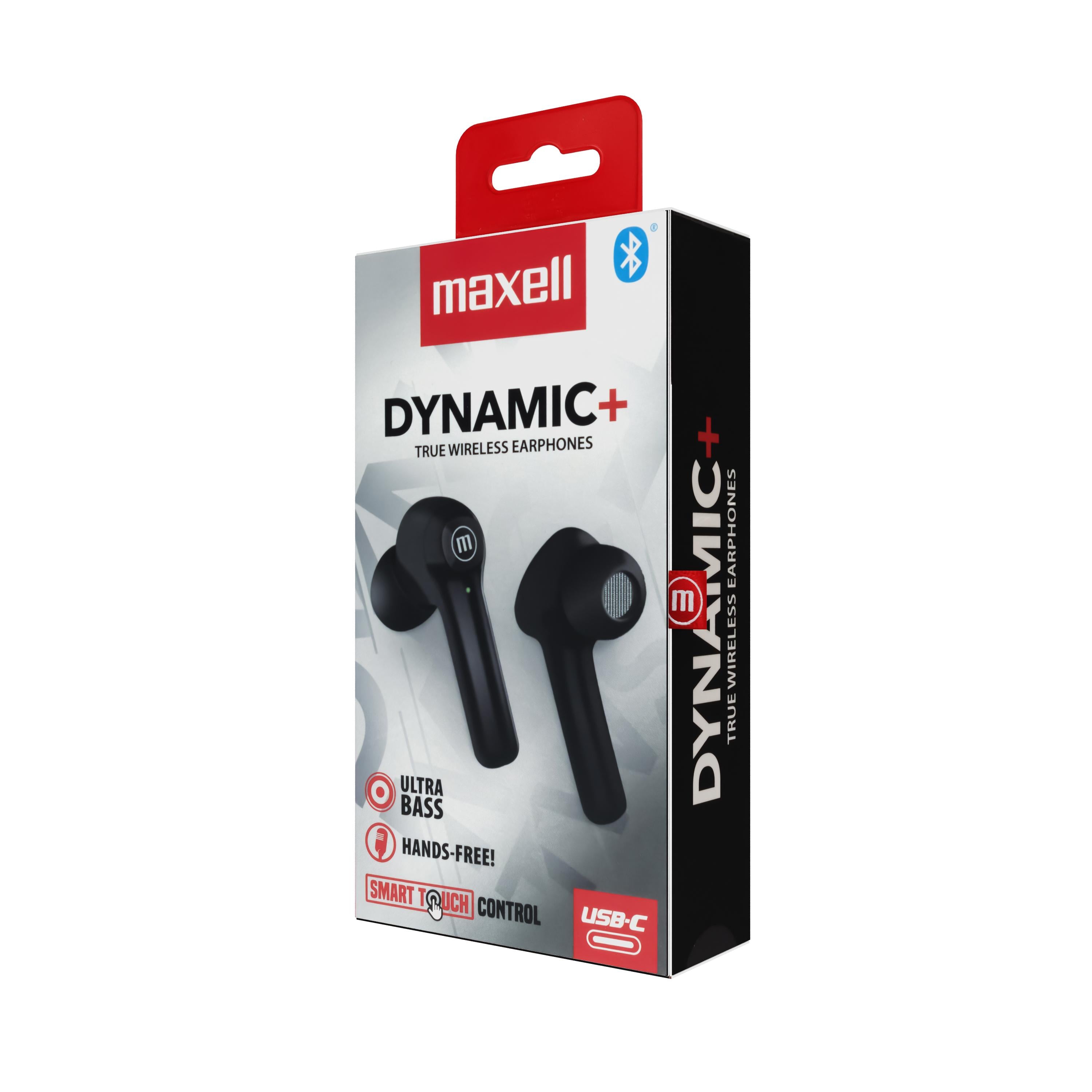 Блутут слушалки MAXELL Dynamic, Докинг кутийка, True Wireless, Черни