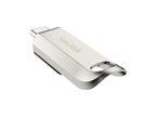 SanDisk Ultra Luxe USB Flash Drive, 128GB, USB 3.2 Gen 1, USB-C, Silver