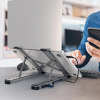 j5create JTS223 Laptop Stand, 4-Port USB-C Hub, Aluminum