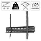 Wall Mount for TV, FIX, Black, 600x400, 190 cm (75"), 220813