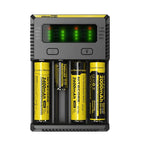 NITECORE i4 Charger, Universal Charger, Li-ion & NiMH, 18650, CR123; AA, AAA, C, D