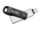 SanDisk iXpand Flash Drive Go, for Apple iPhone and iPad, USB 3.1 Gen 1, 256GB, Silver