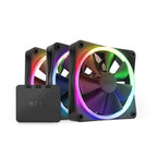NZXT F120 RGB Black 3-Pack Fans and NZXT RGB Controller