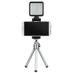 Hama 49 BD LED Light, for additional lighting of camera and smartphone recordings, Black