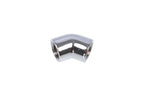 Alphacool HF L-connector, Internal Thread G1/4 - G1/4, 45°, Chrome