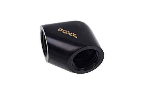 Alphacool Eiszapfen L-connector, G1/4 AG male to G1/4 IG female, Matte Black