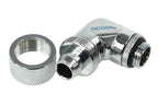 Alphacool Compression Fitting, 16/10 - G1/4, 90°, Rotatable, Chrome