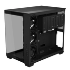 ASUS A32 PLUS Tempered Glass Case + 4 ARGB Fans - Black