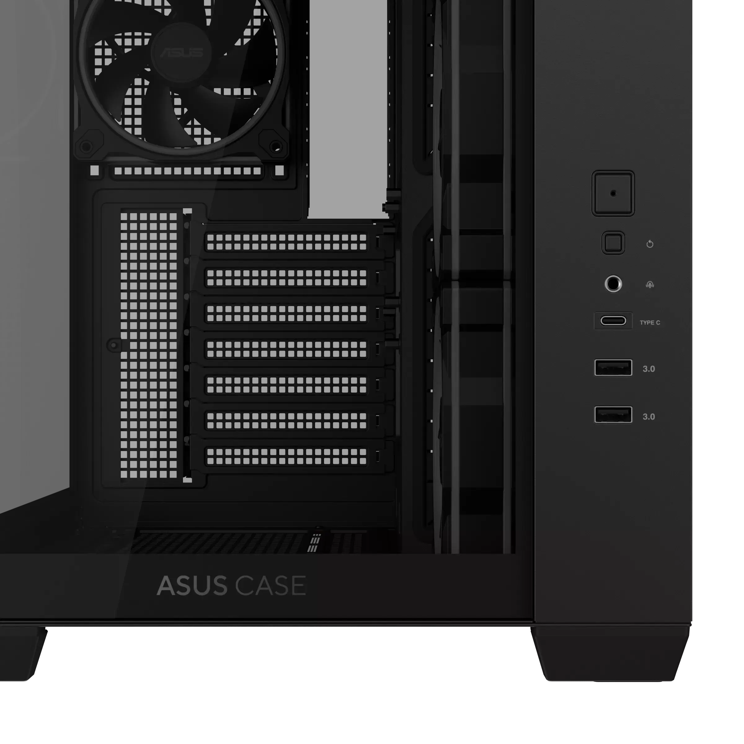 Кутия ASUS A32 PLUS Tempered Glass + 4 ARGB Вентилатора - Black