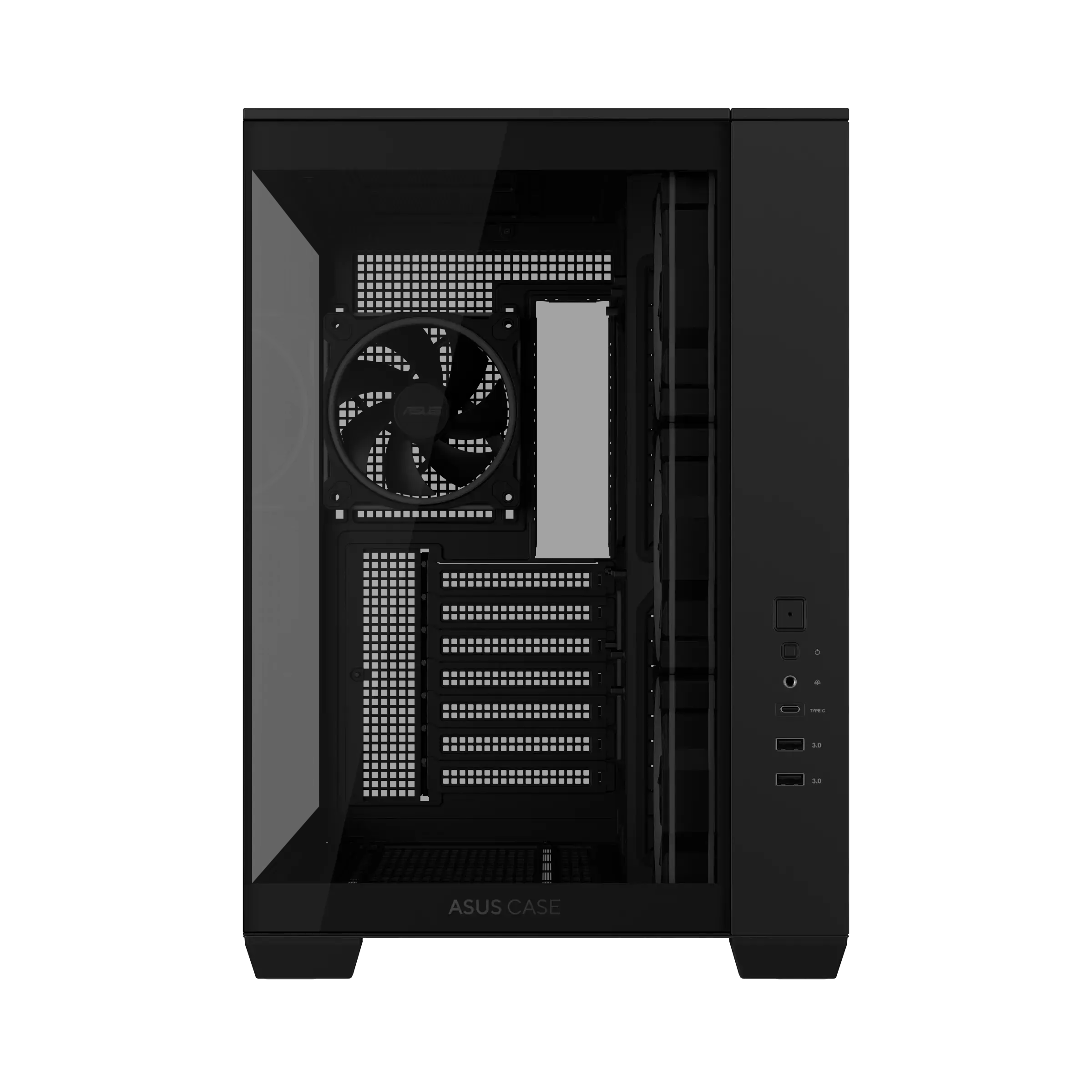 Кутия ASUS A32 PLUS Tempered Glass + 4 ARGB Вентилатора - Black