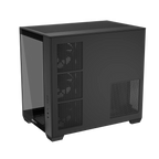ASUS A32 PLUS Tempered Glass Case + 4 ARGB Fans - Black