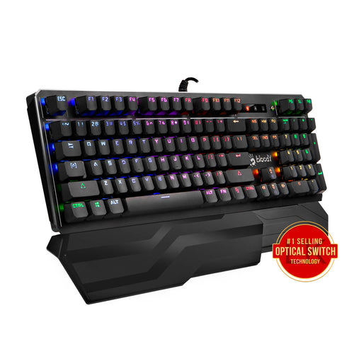 A4tech Bloody B975 Геймърска механична клавиатура, Brown switch