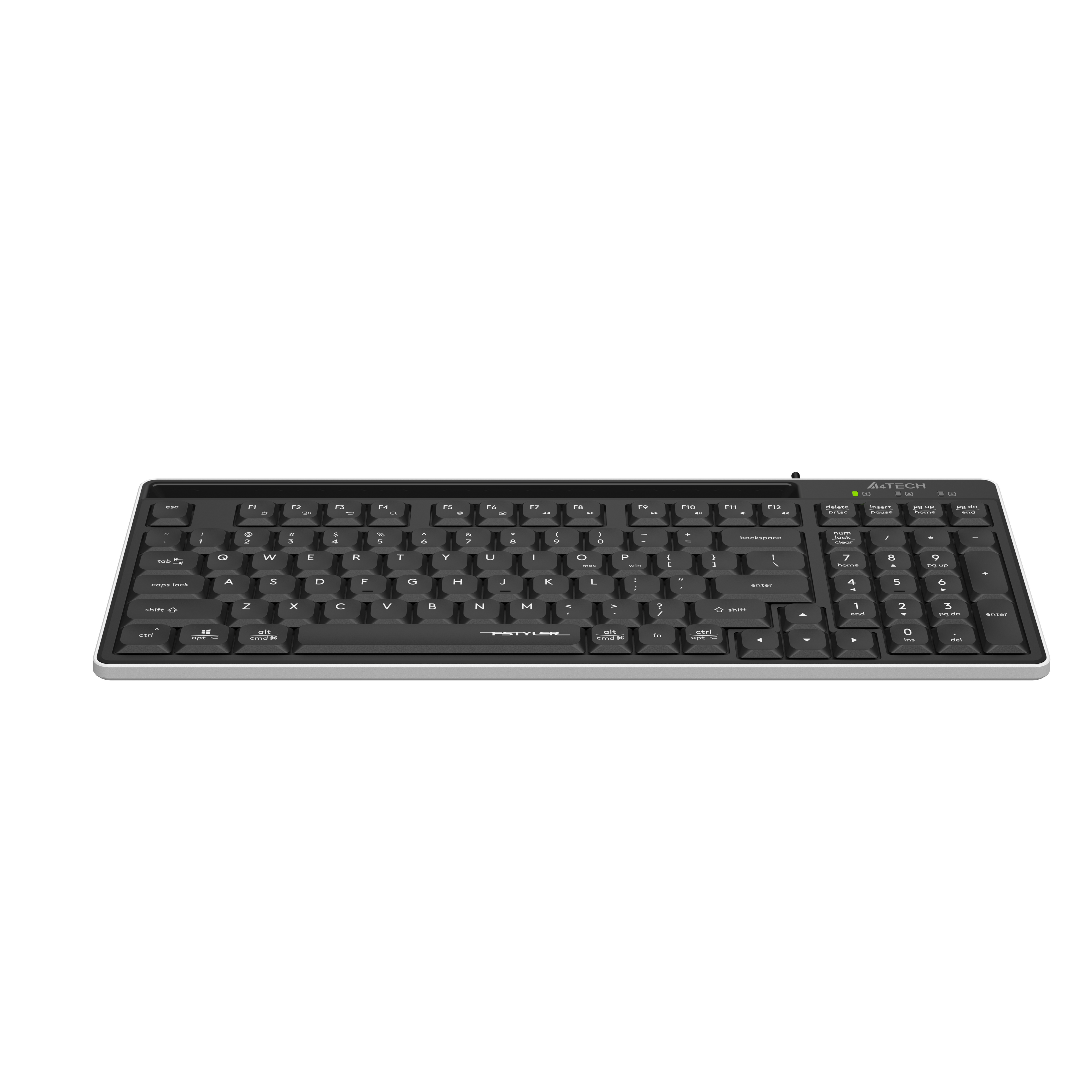 A4tech Fstyler FX70 Жична клавиатура, ниско профилна, ножична технология, кирилизирана, черна