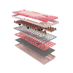 A4tech Gaming Mechanical Keyboard Bloody Energy Pink S87 BLMS TKL RGB Backlit red switch, USB