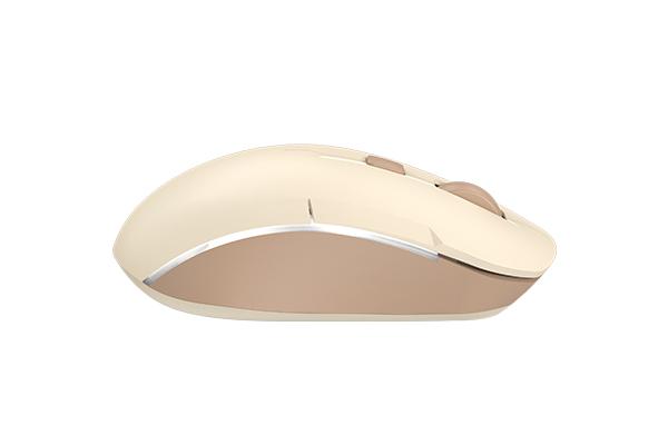 Мишка A4tech FB26CS Air2 Cafe Latte, Dual mode, 2000dpi, Li-Ion батерия, безшумна, Безжична
