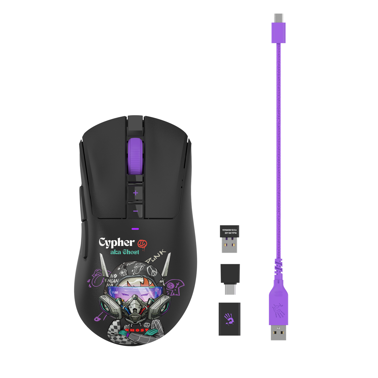 A4tech Bloody R73 Pro  Cypher Ghost Геймърска безжична оптична мишка