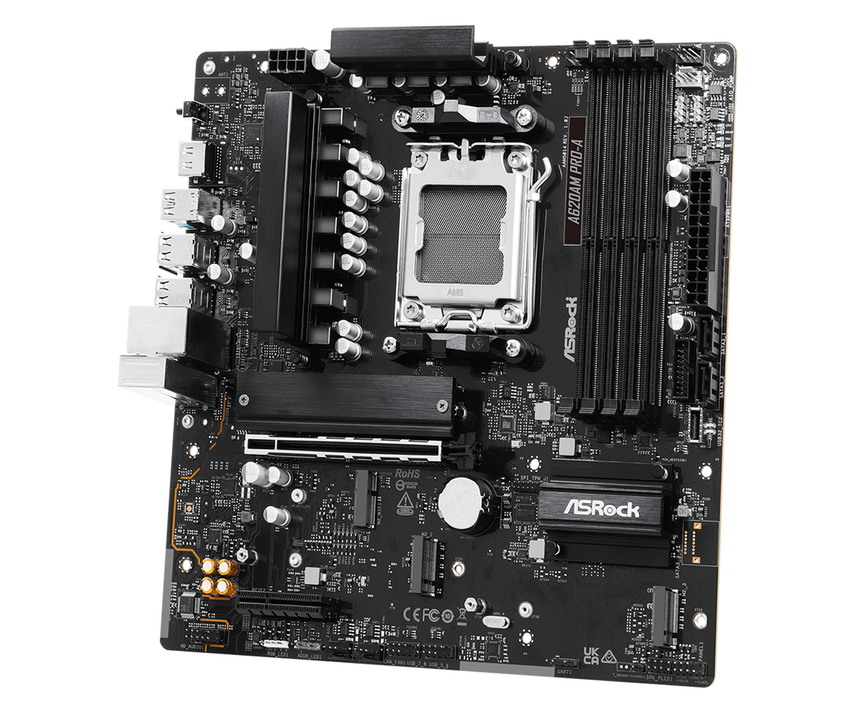 Дънна платка ASRock A620AM PRO-A, AM5
