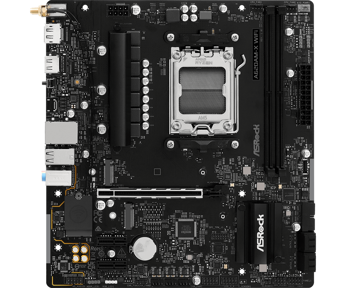 Дънна платка ASRock A620AM-X WIFI, AM5