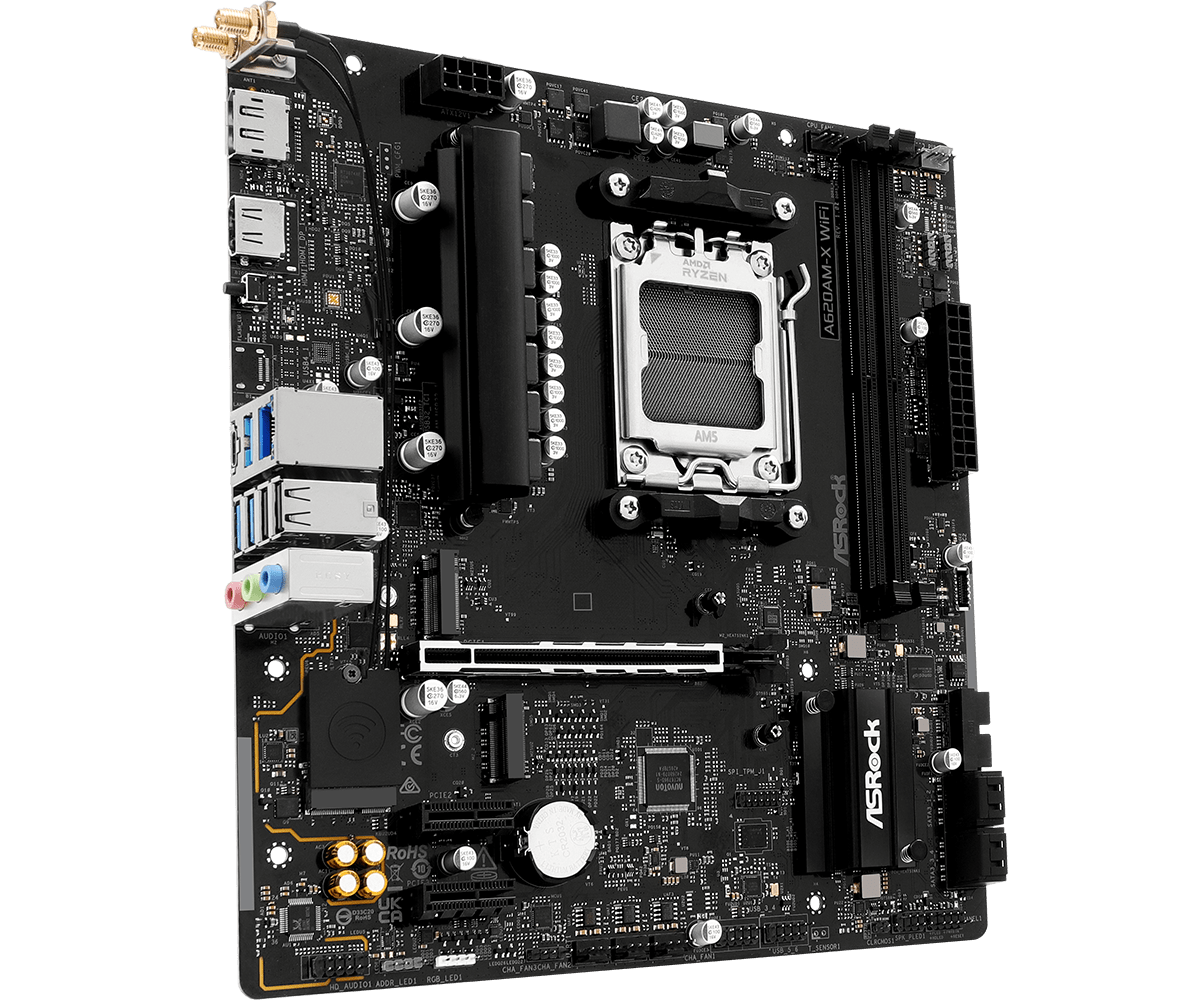 Дънна платка ASRock A620AM-X WIFI, AM5