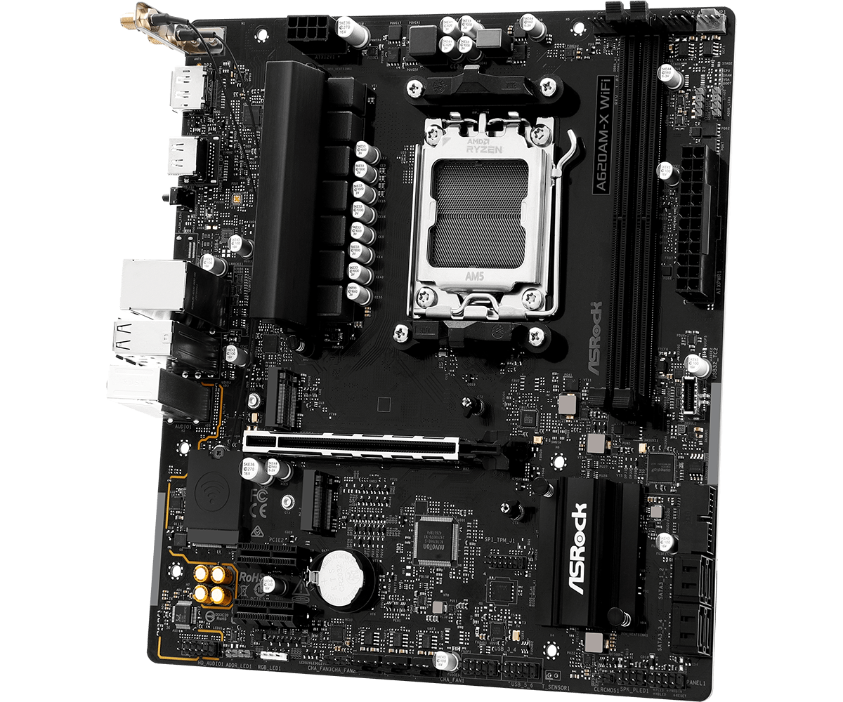 Дънна платка ASRock A620AM-X WIFI, AM5