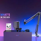 Microphone with Stand FIFINE A6T RGB - Black