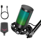 Microphone with Stand FIFINE A6T RGB - Black
