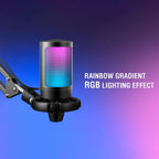 Microphone with Stand FIFINE A6T RGB - Black
