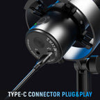 FIFINE A9 RGB Desktop Microphone 4 Polar Patterns - Black