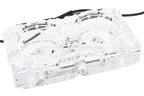 Adapter attachment with internal and external thread Alphacool Eisdecke D5 Dual Acrylic Attachment 3x 1/4"