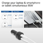 ACT Fast Car Charger 95W 2x USB-C, PD, GAN, 12-24V