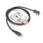 ACT USB-C to USB-C Cable, 10Gbps, 60W, 0.5 m, connectors - 1x straight and 1x 90° up/down angled