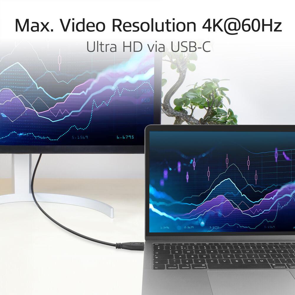 ACT Кабел USB-C - USB-C, 10Gbps, 60W, 1 м, конектори - 1 x прав и 1 x на 90° up/down angled
