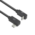 ACT Кабел USB-C - USB-C, 10Gbps, 60W, 1 m, конектори 90° left/right, up/down angled