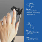 ACT LED Laptop Lamp with Adjustable Brightness and Clip, USB Powered