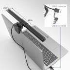 ACT LED Laptop Lamp with Adjustable Brightness and Clip, USB Powered