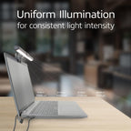 ACT LED Laptop Lamp with Adjustable Brightness and Clip, USB Powered