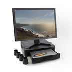 ACT Monitor Riser with single drawer, adjustable height, AC8200