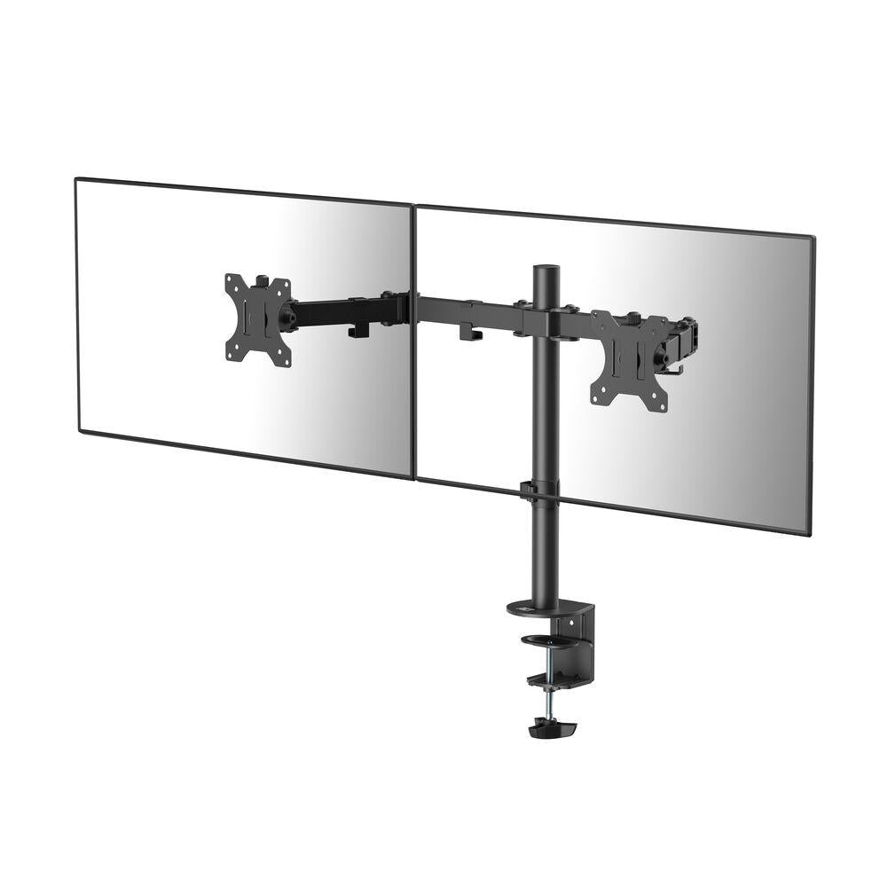 Стойка за 2 мониторa ACT AC8302, за бюро, Регулируема, 35", 2x8 кг, Черна