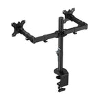 Monitor stand for 2 monitors ACT AC8302, desk-mounted, adjustable, 35", 2x8 kg, black