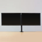 Monitor stand for 2 monitors ACT AC8302, desk-mounted, adjustable, 35", 2x8 kg, black