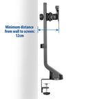 ACT Single Monitor Desk Mount up to 35" with Height Adjustment