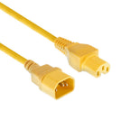 ACT Power Cable, C14 - C15, 2m, Yellow