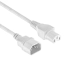 ACT Power Cord C14-C15, white, 2.0m